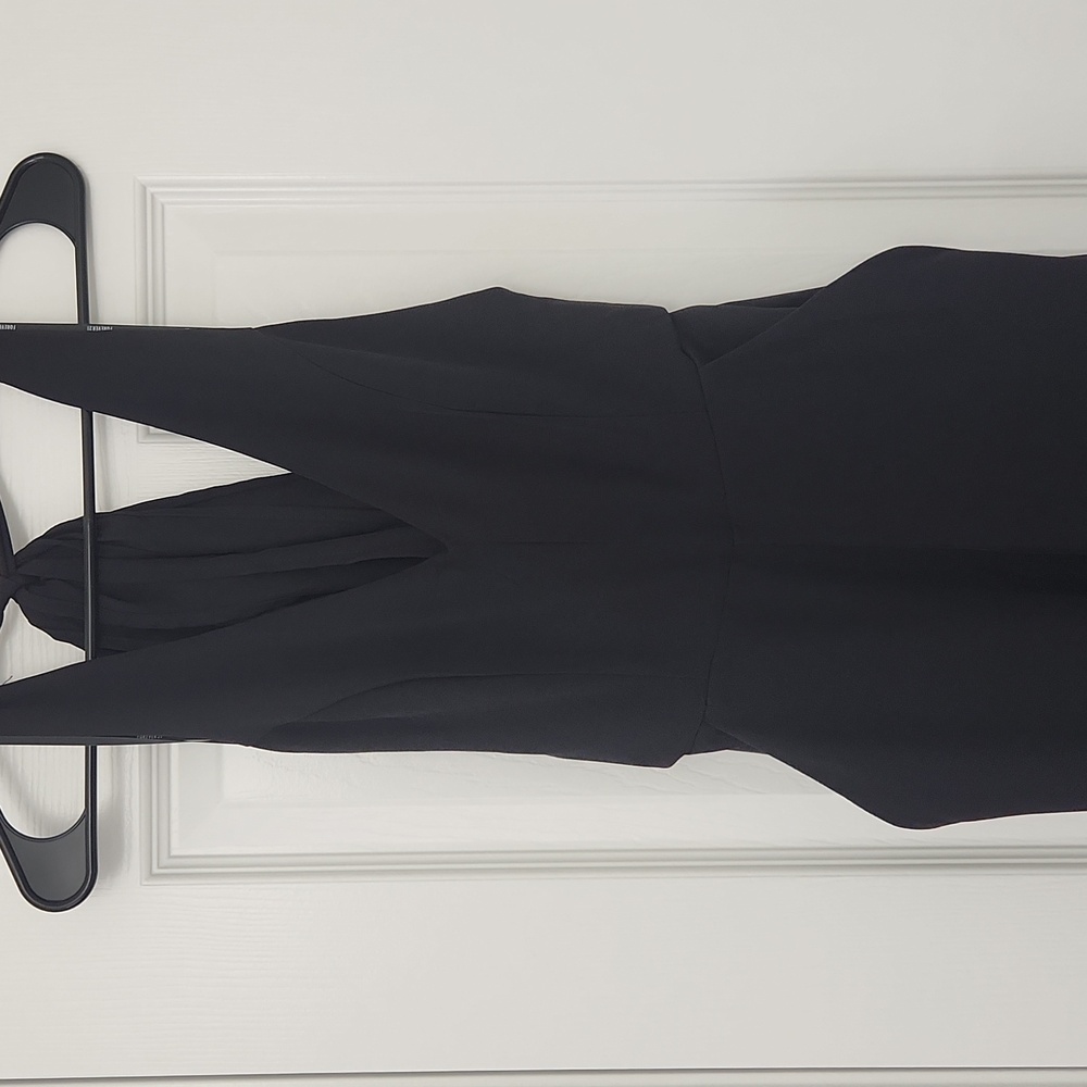 Forever 21 Black Halter Wideleg Jumpsuit